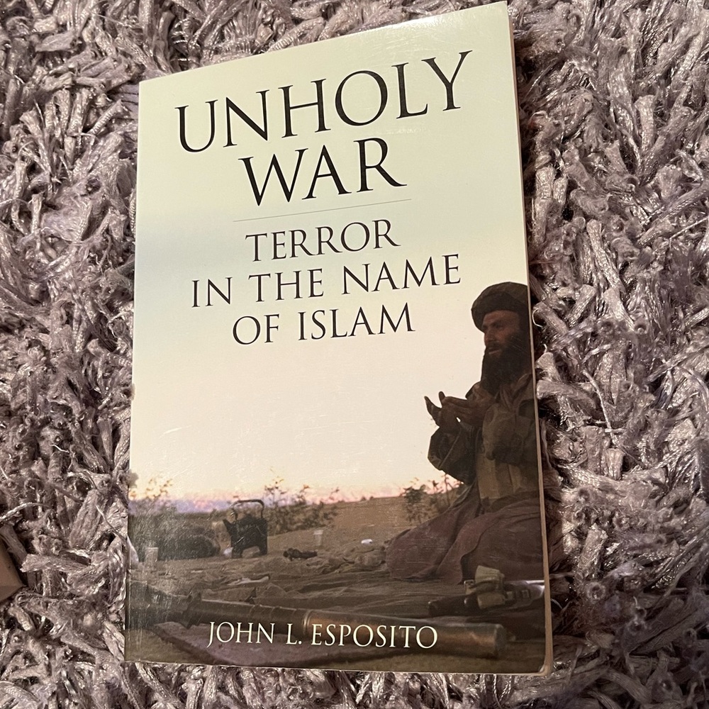 Unholy War book. Good used condition.